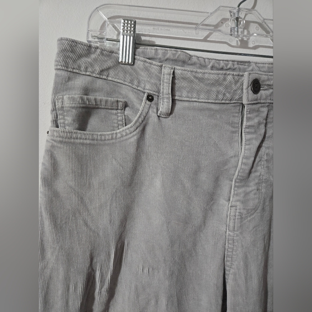Patagonia Corduroy Pants Womens 32 (14) Gray Skinny Stretch Organic Cotton - Picture 6 of 12
